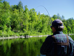 Fishing in Solon, Maine.